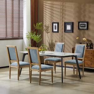4 Chaises French Country canne dossier rustique