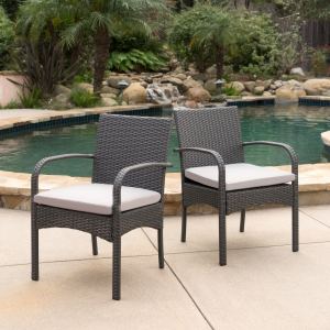 CORDOBA KD chaise salle à manger rotin, lot de 2