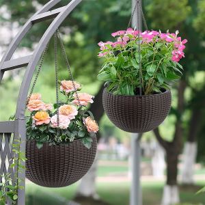 Jardinière suspendue 13,4po, 2 pack, capacité hydratante