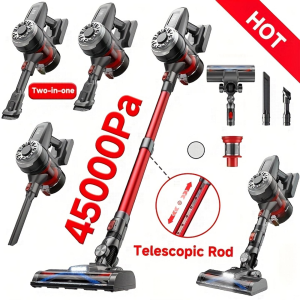 Aspirateur sans fil 8 en 1 vert clair, succion puissante, longue autonomie