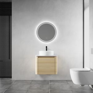 Vanité 24 po murale lavabo céramique, blanc