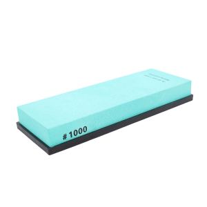 Pierre à aiguiser 1000 grains base silicone vert