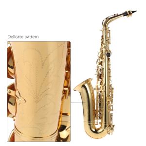 Saxophone Alto Mib Laqué Or 802 Instrument à Vent