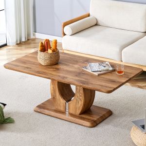 Table à café rectangulaire luxury simple moderne bois, 47 x 25,6 x 18 po