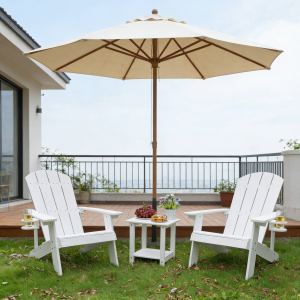 2 Chaises longues extérieures toutes saisons pour patio et jardin