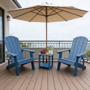 Ensemble 2 chaises longues patio toutes saisons