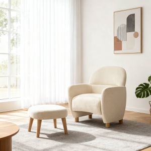 Chaise paresseuse repose-pieds lecture petit espace