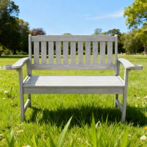 Banc jardin acacia résistant intempéries matière HIPS