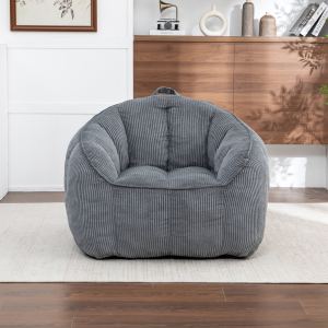 Géant fauteuil poire corduroy adulte ados armrestes