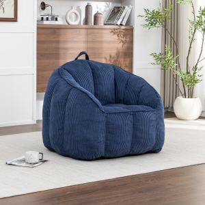 Géant fauteuil poire corduroy adulte ados armrestes