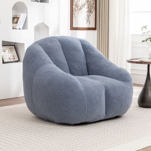 Fauteuil sac à beans rembourré, double couche, mousse mémoire