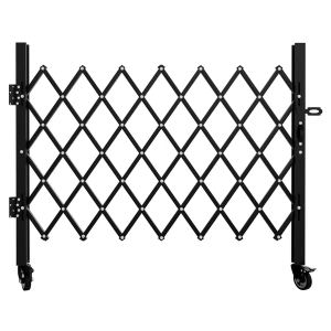 Barrière sécurité repliable, roulettes pivotantes 360°, 51,57po H