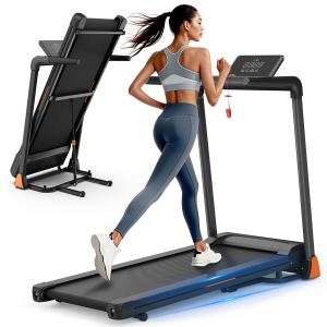 Tapis roulant pliable 3,5 hp, capacité 330 lbs, affichage LED