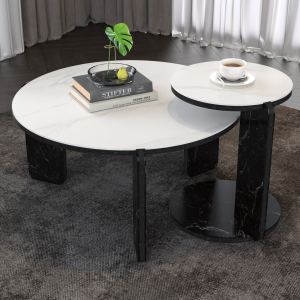 Ensemble 2 tables nid pierre 32-16po