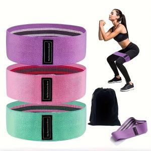 Set 3 bandes élastiques résistance fitness yoga fesses
