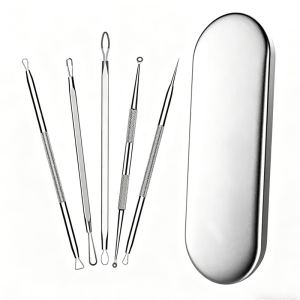 Kit Extracteur Acné 5 Aiguilles, Enlever Points Noirs