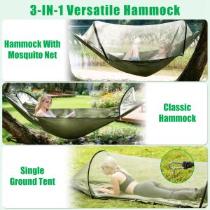Hamac camping moustiquaire 440lbs
