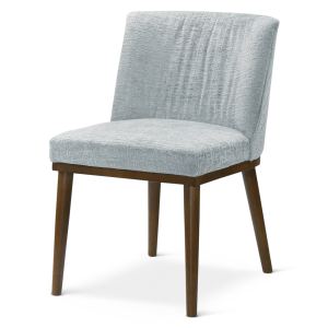 Daley Chaise salle à manger tissu gris, 2 pièces