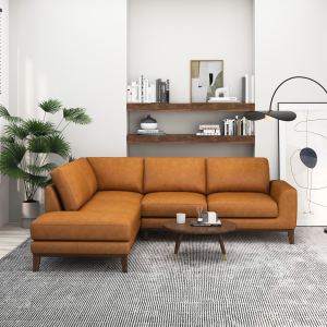 Sofa sectionnel cuir London face gauche