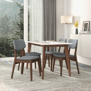 Carlos Chaise gris foncé ensemble de 2