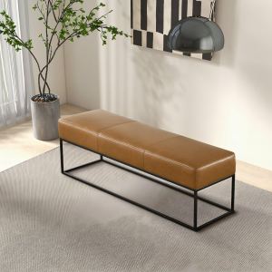 Banc cuir Odessa tan