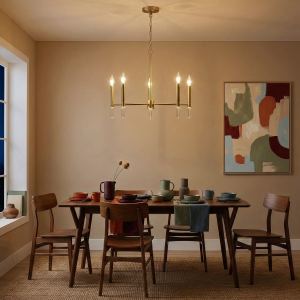 Lustre 5 Lumières Courtyard Laiton 24po x 17,75po