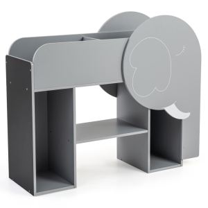 Étagère Montessori Forme Éléphant Rangement Jouets Bébé