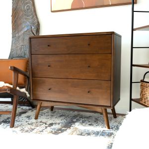 Commode Caroline 3 tiroirs bois 35H x 35L