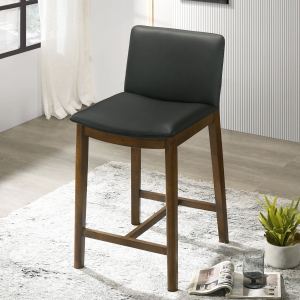 Shannon Chaise comptoir cuir végan noir