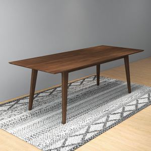 Table à manger Levi bois massif 86 po