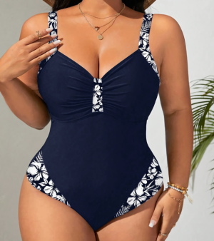 Maillot bain une pièce décontracté femme