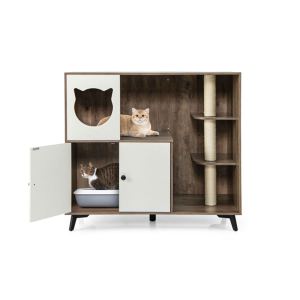 Litière chat griffoir maison appartement chat meuble