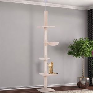 Maison chat bois arbre tour escalade