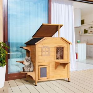 Maison chat bois