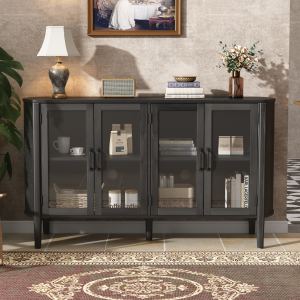 Cabinet rangement entryway, 34 portes, noir