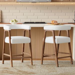 2 tabourets comptoir 26 po avec dossier, cuisine/îlot