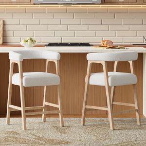 2 tabourets comptoir 26 po avec dossier, cuisine/îlot