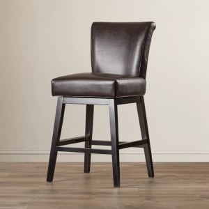 Tabouret comptoir cuir PU 28 po, pivotant