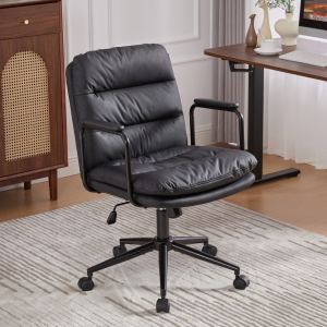 Chaise bureau ergonomique noire SW1741BK roulante