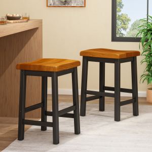 Tabouret selle bois 24 po