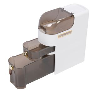 Armoire rangement salle de bain PP PC, 4 roulettes, 3 étages