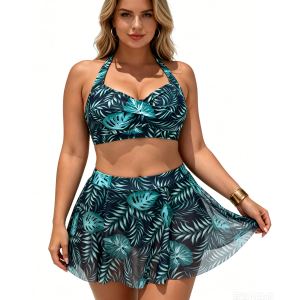 Maillot 3 pièces tropical femme bikini tankini