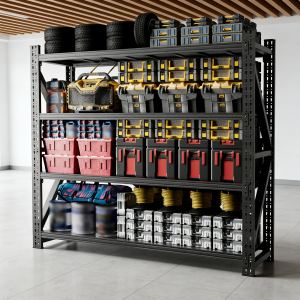 Tablettes garage métal 75H x 79L po, 6000 lb capacité