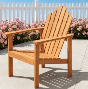 Chaise Adirondack acacia bois massif 400 lbs extérieur