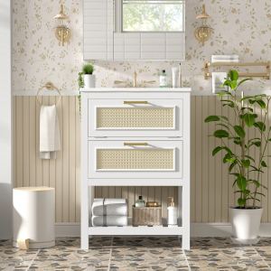 Vanité salle de bain 24 po céramique