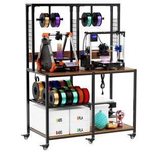 Support imprimante 3D double cadre métal filament rangement