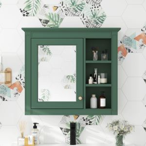 Armoire pharmacie mur 30x28po miroir blanc