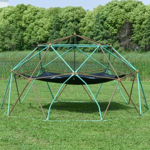 Dôme de jeu géométrique 12pi, centre d'escalade enfants, acier résistant, 1000 lbs