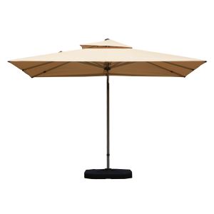 Parasol cantilever 9 x 11 pi, centre poteau, beige