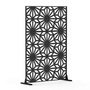 Paravent métal extérieur, forme fleur